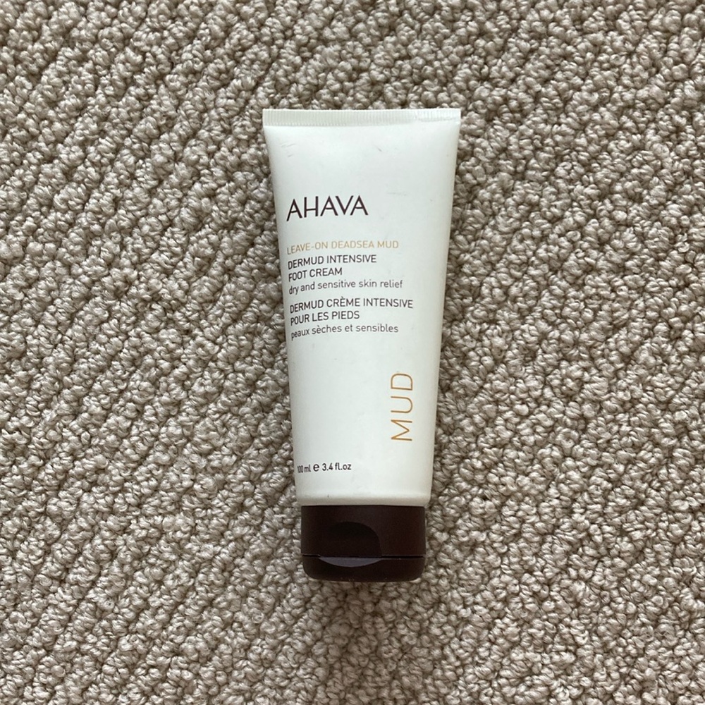 NEW Ahava Mud Dead Sea Intensive Foot Cream 100 mL 3.4 fl oz Unsealed Moisturize